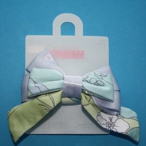 Petit Four Bow Blue Floral Gymboree NWT
